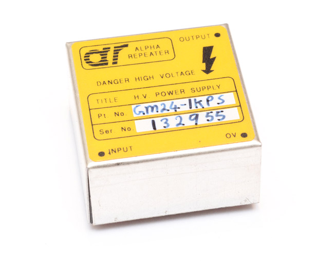 High voltage power supply, labelled Alpha Repeater GM24-1KPS