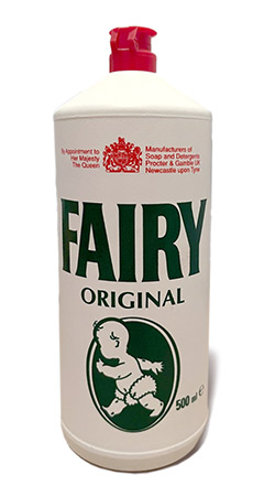 Vintage fairy liquid bottle