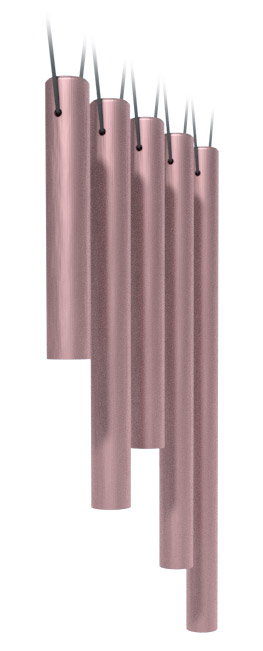Render of the geiger chimes