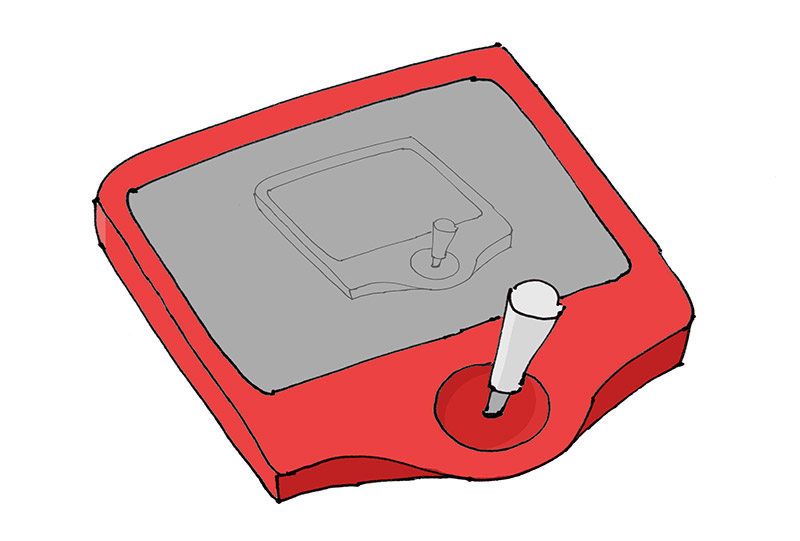 Illustration of the clockwork etch-a-sketch