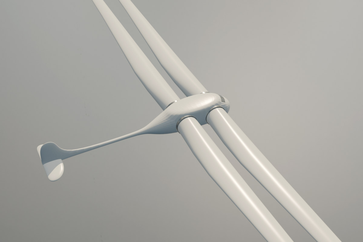 Top down view of turbine transporter