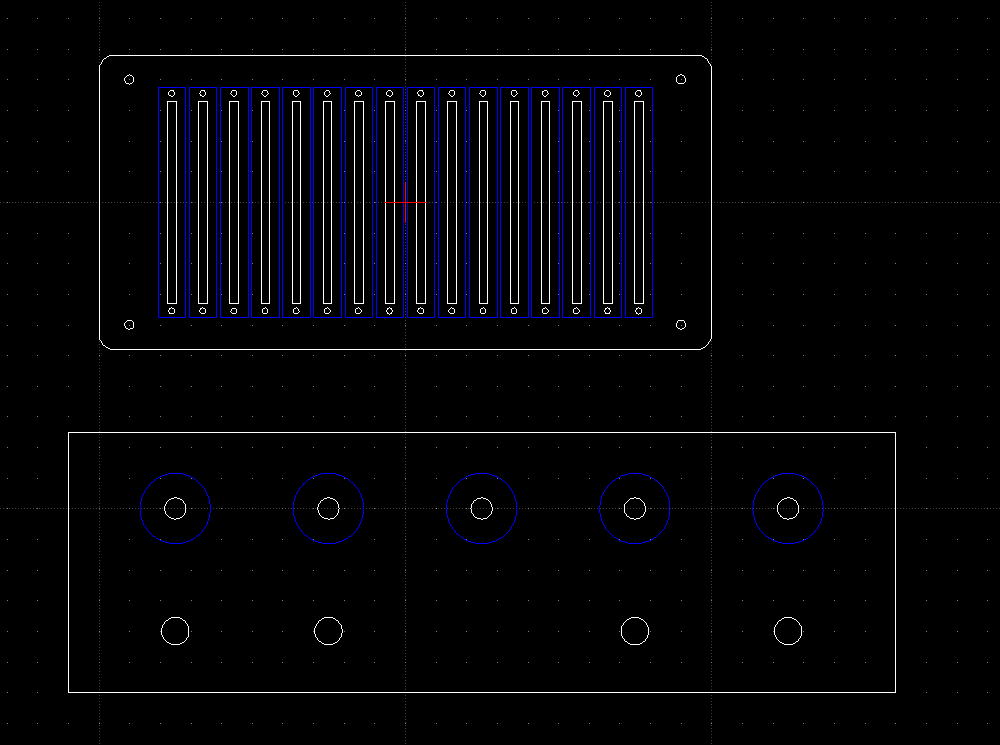 2D design of the sliders and potential knob placements