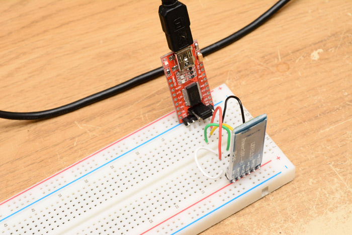 Talking to the bluetooth chip with an FTDI cable