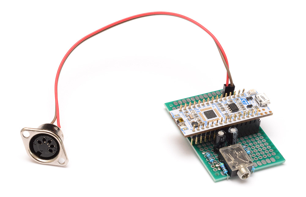 Dev board using the STM32L432KC nucleo board and some peripherals