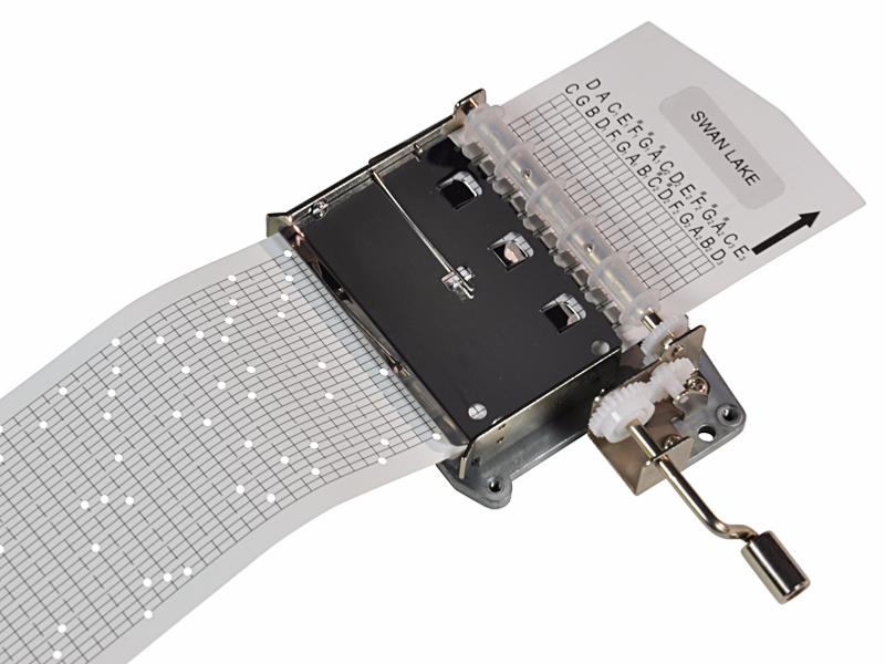 Stock image of punched-card musicbox