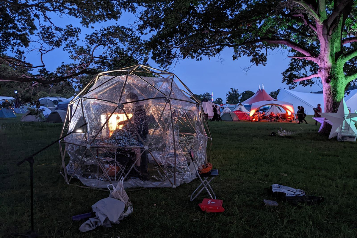 The geodesic dome at the event