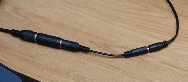 Synth cable in use