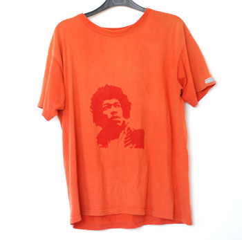 T-shirt stencil of Jimi Hendrix
