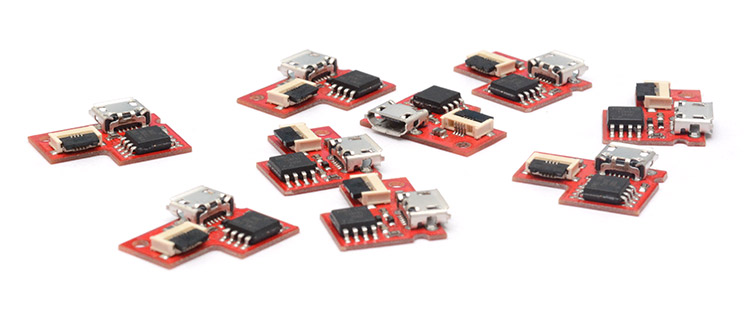 Selection of fully assembled tiny PCBs