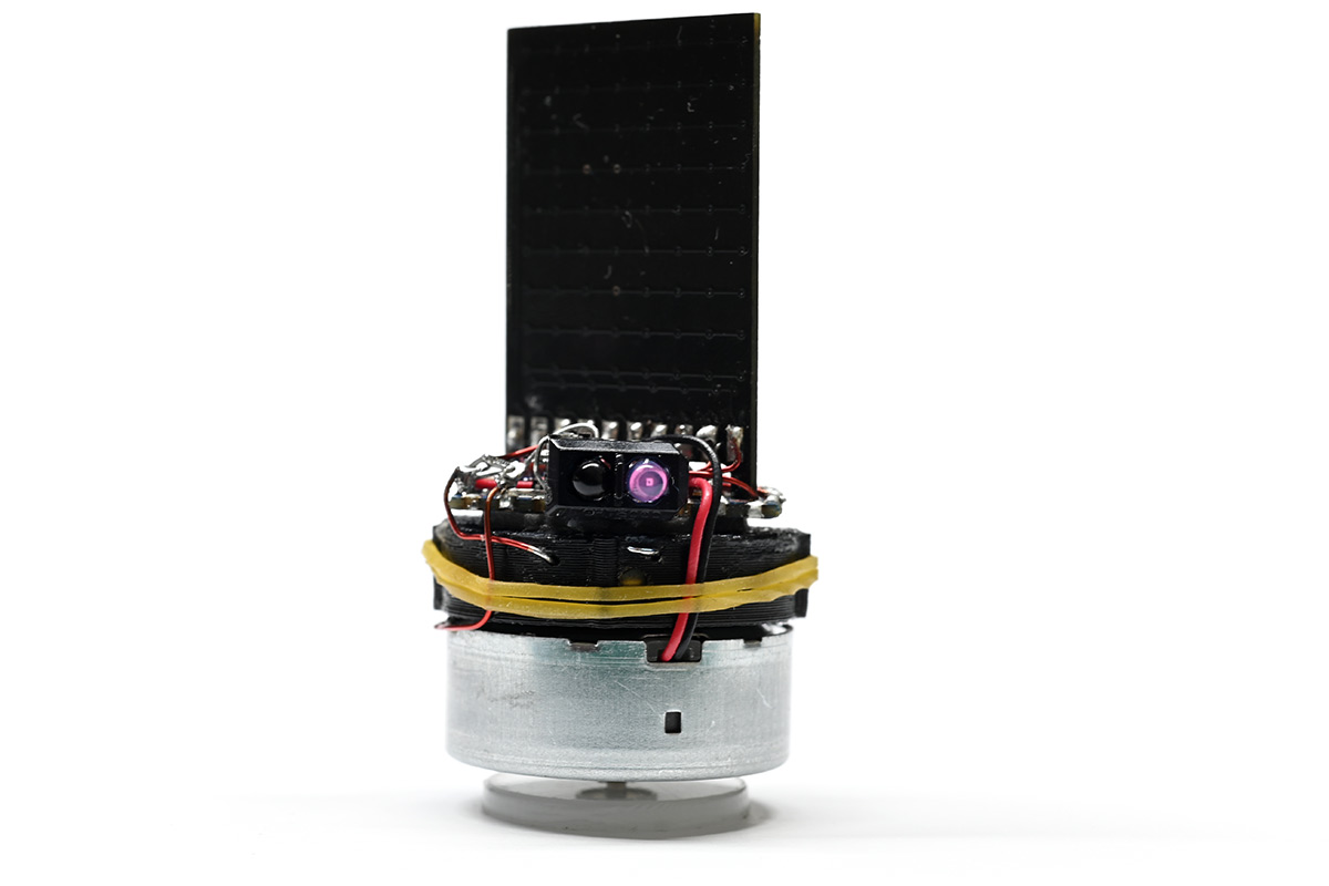 Vanity shot with IR sensor facing camera